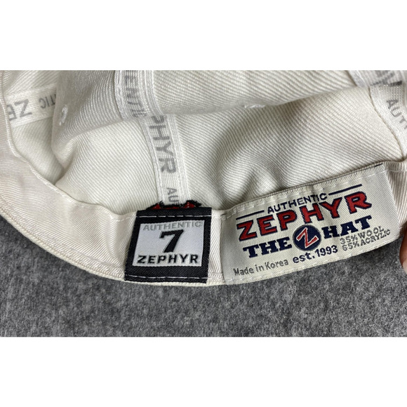 North Carolina Tar Heels Hat Cap Fitted Mens 7 NCAA Basketball White College 90s - Picture 10 of 10